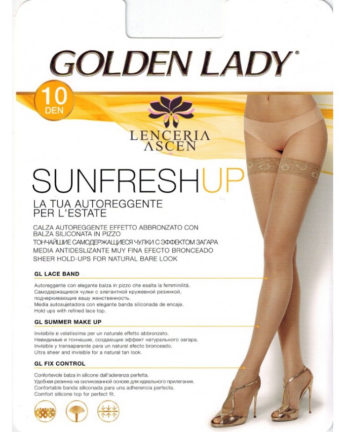 Media Liga Sunfresh Up Antideslizante Golden Lady