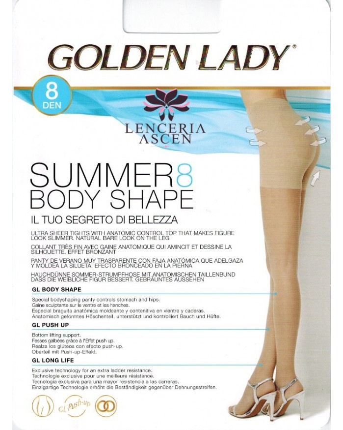 postura Igualmente vacunación Panty Summer 8 Body Shape Golden Lady