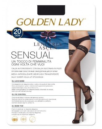 Media Antideslizante Sensual 20 Golden Lady