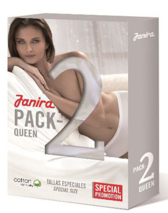 Braga Plus Size Queen Esencial 1031647 Pack 2 Janira