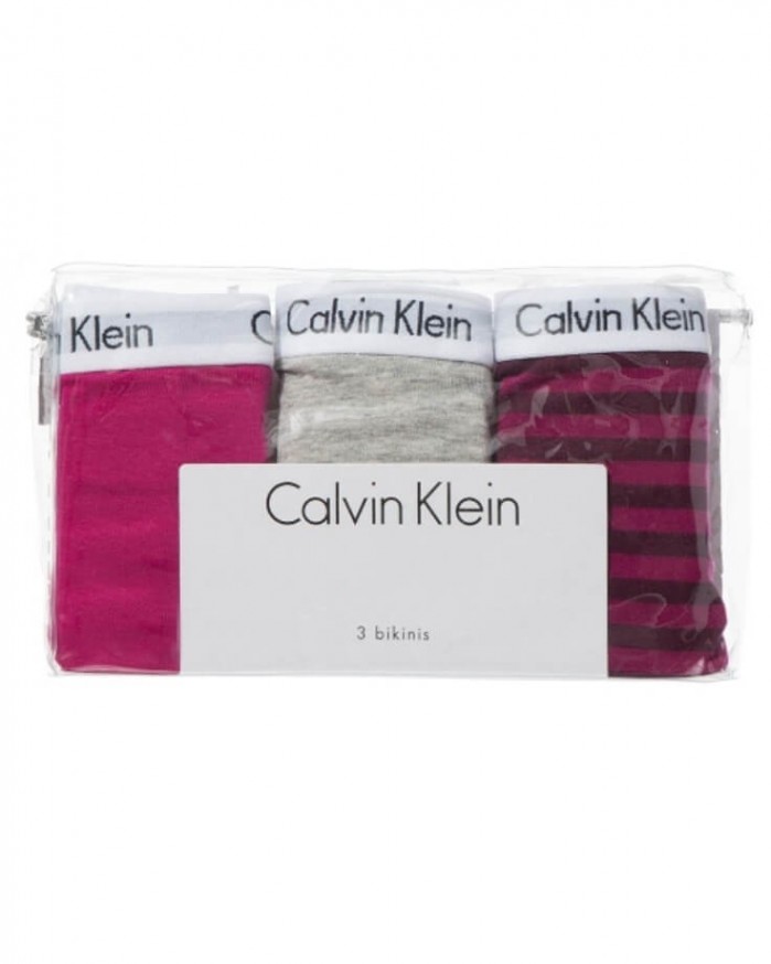 Braga Bikini QD3588E-KRB Pack 3 Calvin Klein