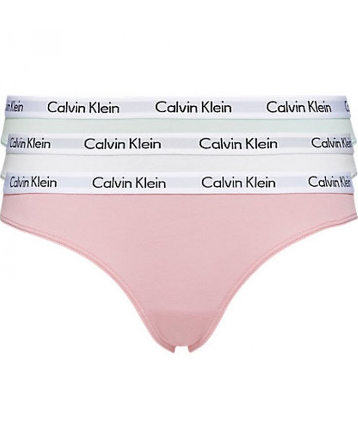 Braga Bikini QD3588E-PWX Pack 3 Calvin Klein