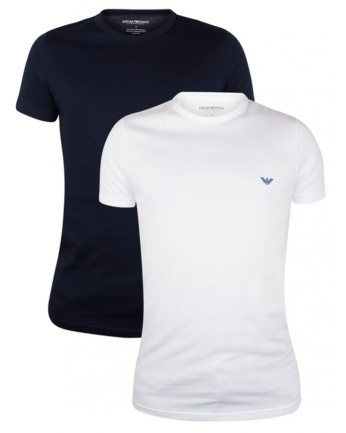 Camiseta M/Corta 111267 17135 Pack 2 Emporio Armani Camiseta M/Corta 111267 17135 Pack 2 Emporio Armani